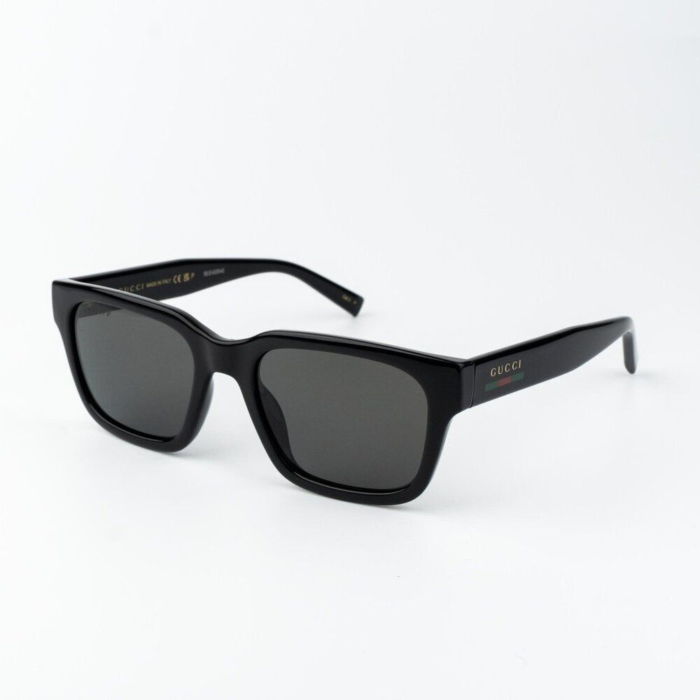 Gucci Women Sunglasses Black Grey Square GG1857S 005 NEW AUTHENTIC